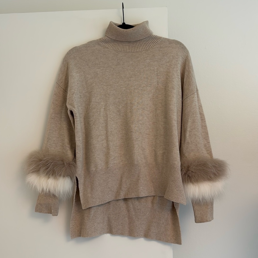 Kelli Kouri Fur trimmed sweater